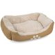 2. BED WITH VERY SOFT FUR FOR DOG OR CAT 60X48CM - BEIGE