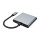 3. Tech-Protect HB08 4in1 USB-C + USB2.0 + 2 x HDMI 4K 60HZ adapter - gray