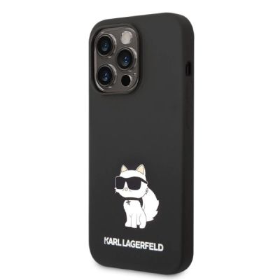 2. Karl Lagerfeld Silicone Choupette case for iPhone 14 Pro Max - black