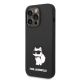 2. Karl Lagerfeld Silicone Choupette case for iPhone 14 Pro Max - black