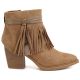 2. Women's cowboy boots with fringes, insulated, camel M.Daszyński