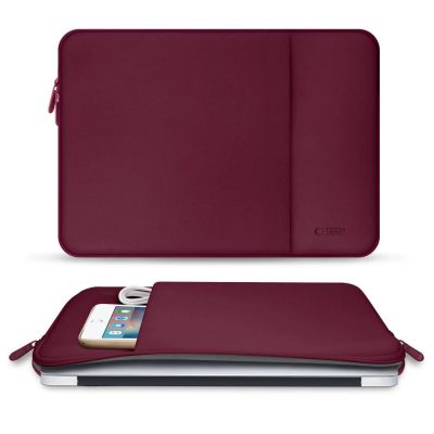 6. Tech-Protect Neoprene Laptop Case 15-16" - Burgundy