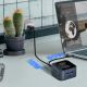 7. Hub USB-C 12 in 1 Wozinsky WHBC09Y8S multifunctional, with wireless charging function, aluminum, with 15 cm cable - gray