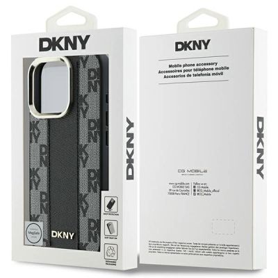 8. DKNY Checkered Pattern Magsafe iPhone 16 Pro Max Case - Black