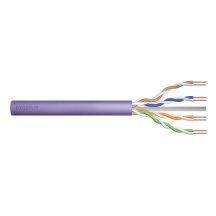 DIGITUS installation cable cat.6, U/UTP, Dca, AWG 23/1, LSOH, 50m, purple