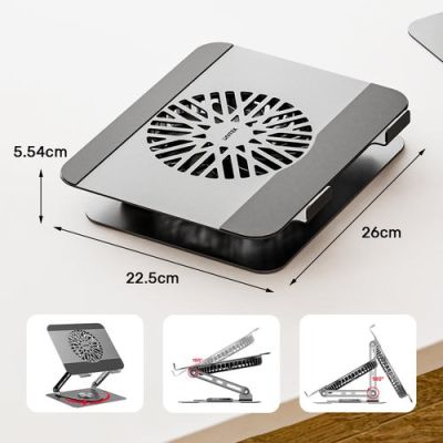18. UNITEK OT1098AGY01 laptop stand Notebook and tablet stand Silver 43.9 cm (17.3")