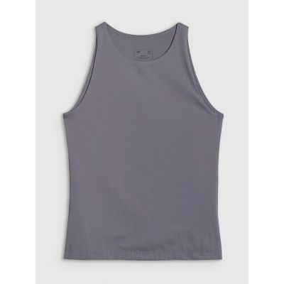 5. Women's sleeveless slim plain t-shirt 4F 4FRSS26TSLEF319-24S