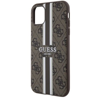 6. Guess GUHMN61P4RPSW iPhone 11 / Xr brown/brown hardcase 4G Printed Stripes MagSafe