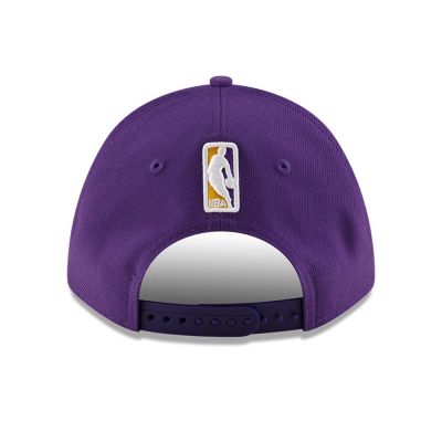 6. New Era 9FORTY Los Angeles Lakers NBA Team M-Crown Purple Snapback Cap - 60755462
