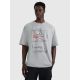 Men's oversize printed T-shirt 4F 4FRAW25TTSHM3257-27M