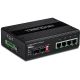 3. TRENDnet TI-UPG62 Switch - Unmanaged - 4 x 10/100/1000 (PoE+) + 2 x Gigabit SFP - DIN rail mountable, Wall mountable - PoE+ (240W) - DC