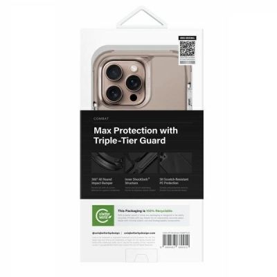 5. Uniq Combat Magclick Charging Case for iPhone 16 Pro Max - Gold