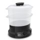 6. Tefal Minicompact VC139810 2-Basket Steamer, Freestanding, 800W, Black