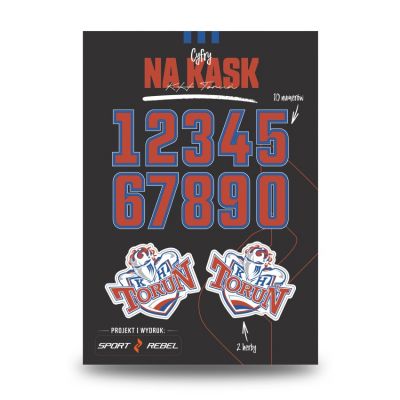 Helmet numbers KHT Toruń SILVERCYFRY