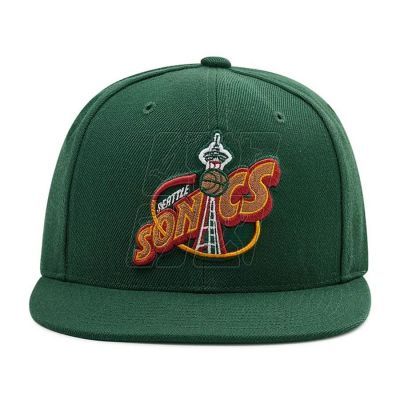 2. Mitchell &amp; Ness NBA Team Ground 2.0 Snapback HWC Seattle Supersonic Cap HHSS3258-SSUYYPPPGREN