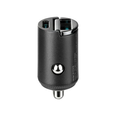 6. Joyroom JR-CCN18 65W A+C Pull-Ring Style Mini Car Charger Black
