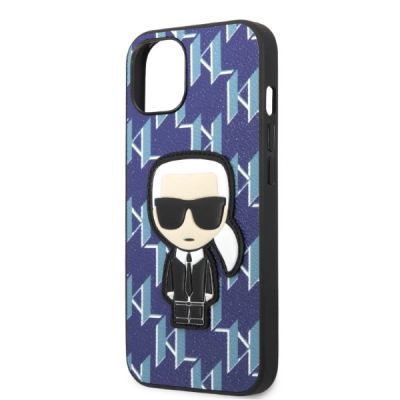6. Karl Lagerfeld KLHCP13SPMNIKBL iPhone 13 mini 5.4" hardcase blue/blue Monogram Ikonik Patch