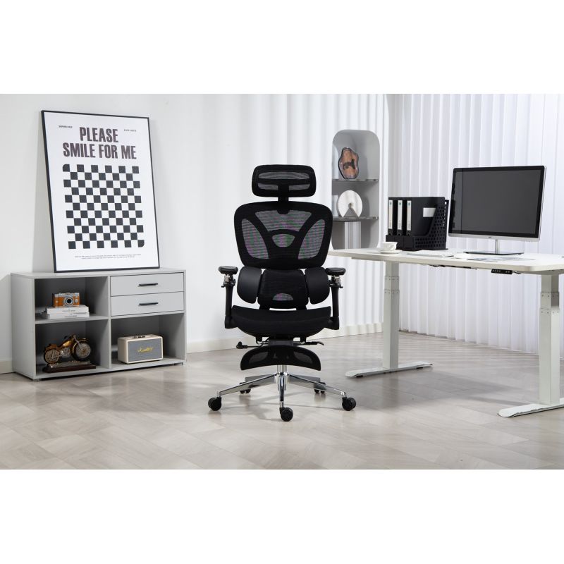 43. Activejet ergonomic office chair YK848, black