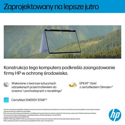 6. HP OmniBook 5 Flip 14-fp0004nw Core 5 120U 14"2K Touch IPS 300nits 16GB LPDDR5 5200 SSD512 Intel Graphics Cam 1080p 68Wh Win11 Blue Sky 2Y