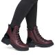 6. Women's insulated burgundy worker boots Rieker Z9152-35