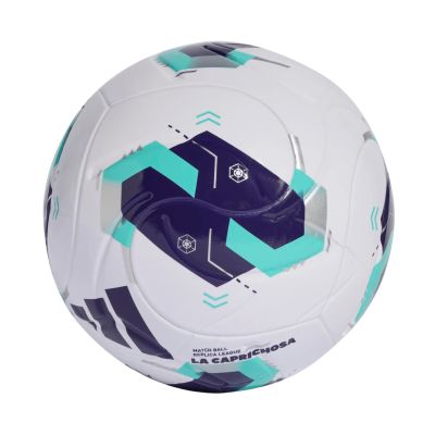 2. Adidas Queens League White, Purple, and Green Football KE8232