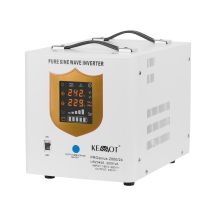 KEMOT PROsinus-2000/24 emergency power supply, pure sine wave converter with charging function 24V 230V 2000VA/1400W