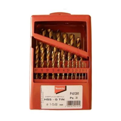 TITANIUM HSS-G TIN DRILL SET 25 pcs 1-13 mm