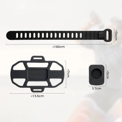 6. Rockbros 250015001 silicone clamp phone holder - black