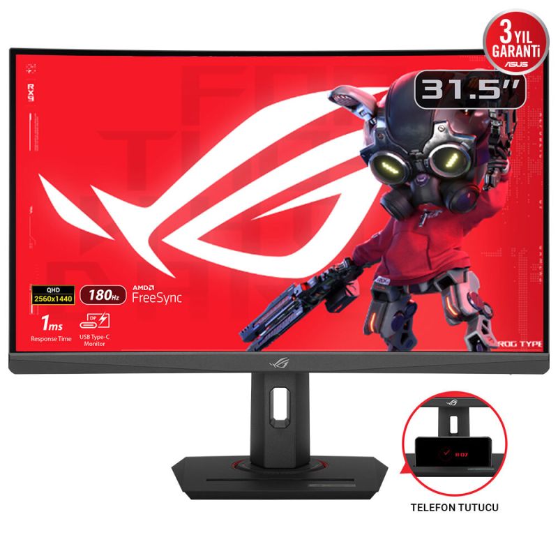 11. ASUS ROG Strix XG32WCS Computer Monitor 80 cm (31.5") 2560 x 1440 px Quad HD LED Black