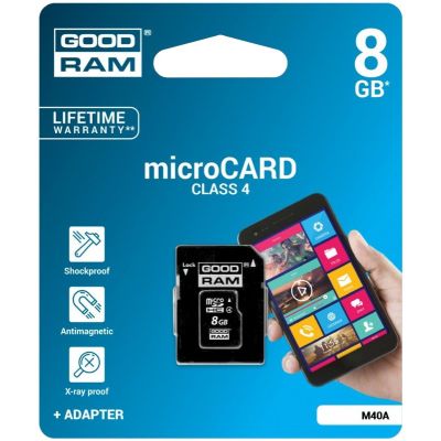 3. GoodRam M40A-0080R11 card (8GB; Class 4)