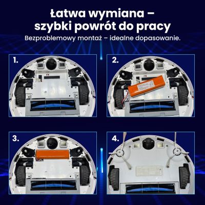 12. Extralink | Battery, vacuum cleaner accumulator | replacement for Xiaomi Mop P/Mop Pro2 Pro 2Pro MJSTS1 14.4V 5200mAh [COPY]