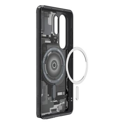 4. Spigen Ultra Hybrid Mag MagSafe Case for Samsung Galaxy S26 Ultra Zero One - Clear Black