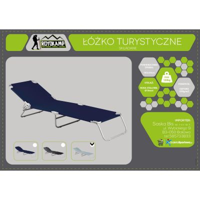 16. FOLDABLE CAMPING BED, GREY