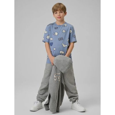 5. Boy's regular printed T-shirt 4F 4FJRSS26TTSHM3466-32A