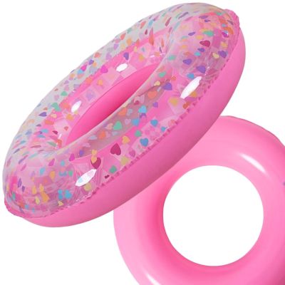 SWIMMING RING 90CM PINK HEARTS 35663
