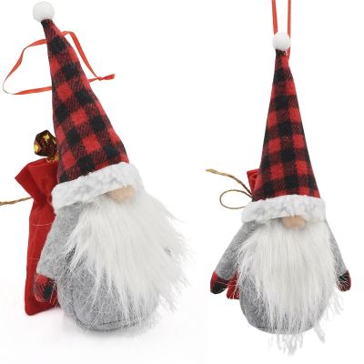 2. DECORATIVE SANTA CLAUS GNOME ELPH WITH GIFT BAG 20CM