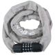 4. DUNLOP BICYCLE LOCK CHAIN WITH CODE 120CM LENGTH - GRAY