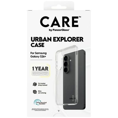 6. CARE by PanzerGlass Urban Explorer Transparent Case for Samsung Galaxy S26+ - transparent