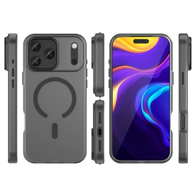 3. Magnetic Abrasive iPhone 17 Pro Max Case Compatible with MagSafe - Matte Black
