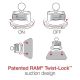 11. RAM Mount Twist-Lock™ Windshield/Dashboard Suction Cup with Size B Head RAM-B-224-1U
