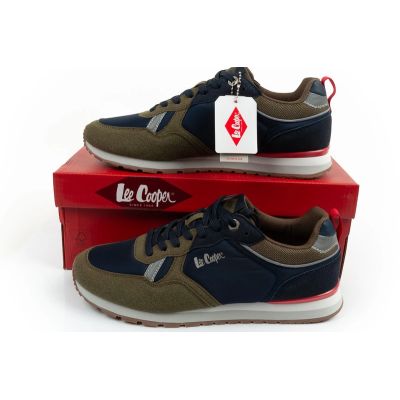 10. Lee Cooper men's sneakers, fashionable, comfortable, durable, navy blue, khaki