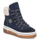 9. Rieker Y6347-14 Navy Blue Waterproof Leather Women's Ankle Boots