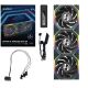 Lian Li UNI FAN SL Wireless LCD 120 Reverse Blade Computer Case Fan 12 cm Black 3 pcs.