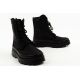 7. Progress Women’s Winter Snow Boots Black, Insulated with Sheepskin Lining