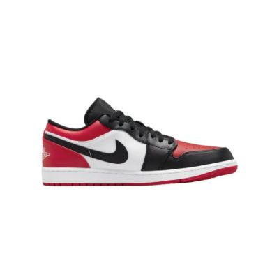 Men's Air Jordan 1 Low Bred Toe Shoes - 553558-612