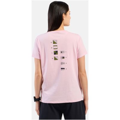 2. Women's short-sleeve ODLO T-shirt crew neck s/s COTTON BLEND ODLO FLAGS, pink
