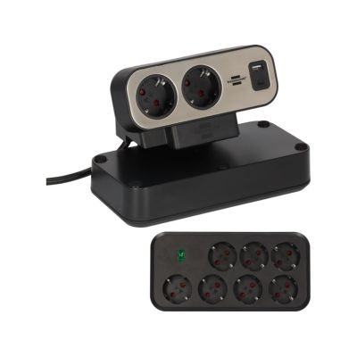 11. Brennenstuhl Estilo Duplex Power Strip with Surge Protection, 1x USB C, 9x Sockets