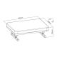 20. MACLEAN ERGONOMIC FOOTREST, SMOOTHLY ADJUSTABLE ANGLE WITH CUSHION MC-460