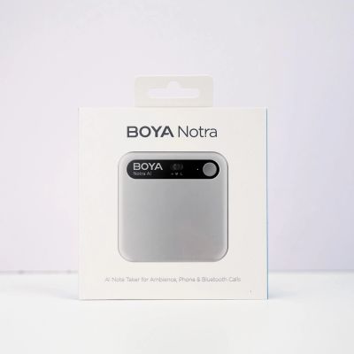 14. BOYA Notra Voice Recorder with AI Transcription - Silver