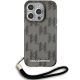 2. Karl Lagerfeld IML Mono KL Pattern & Cord case for iPhone 15 Pro - black